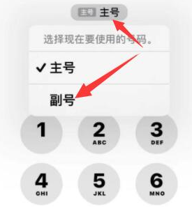 通辽苹果14维修店分享iPhone 14 Pro Max使用副卡打电话的方法 